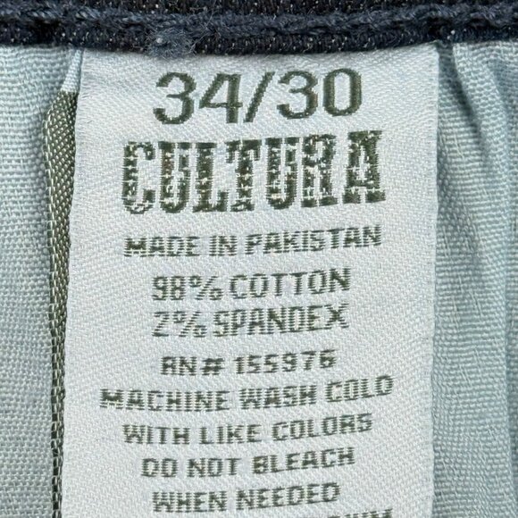 NWDEFECT Cultura Men's Athletic Fit Natural Flex Stretch Blue Denim Jeans 34x30 - Picture 7 of 12